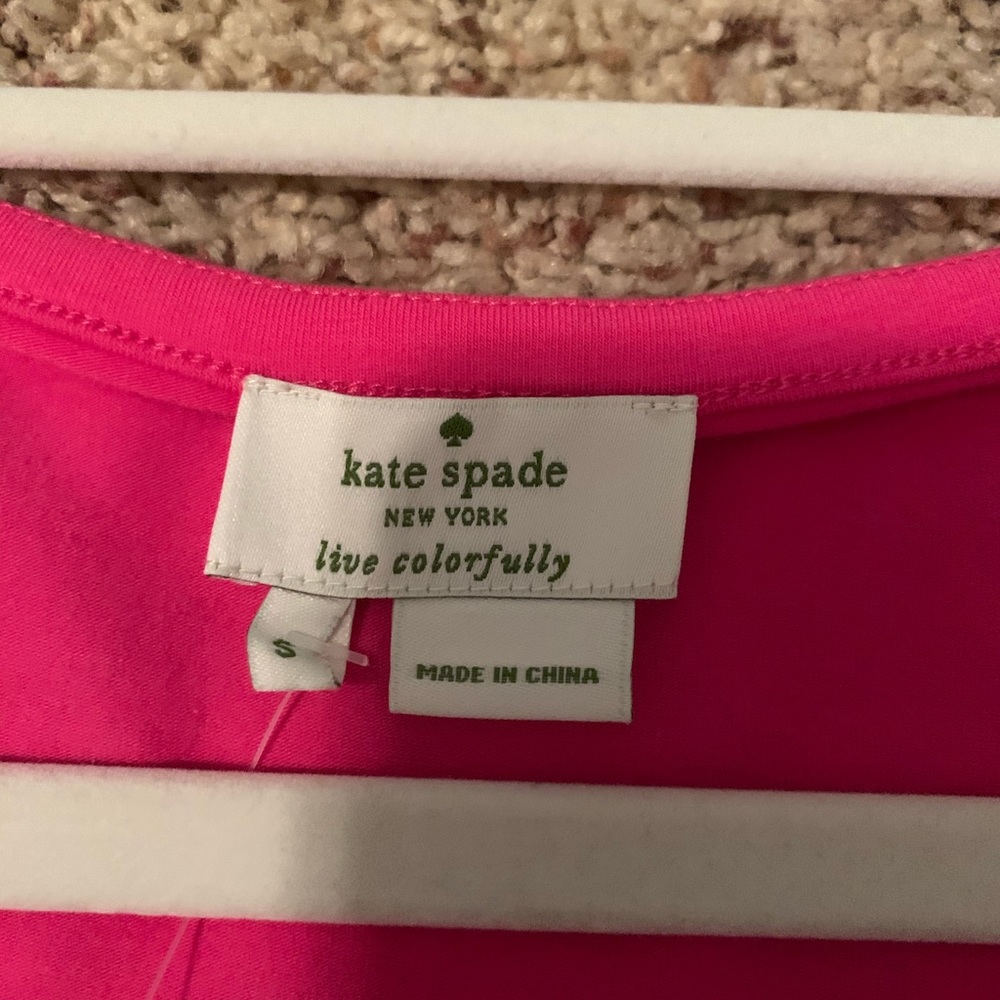 Kate Spade Pink Tank Top with Bow Detail - Picture 2 of 4
